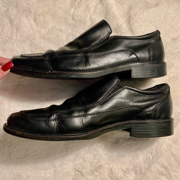 Johnston & Murphy Dress Shoes 10M Men’s Black Leather Slip-On Loafers Classic main image 8